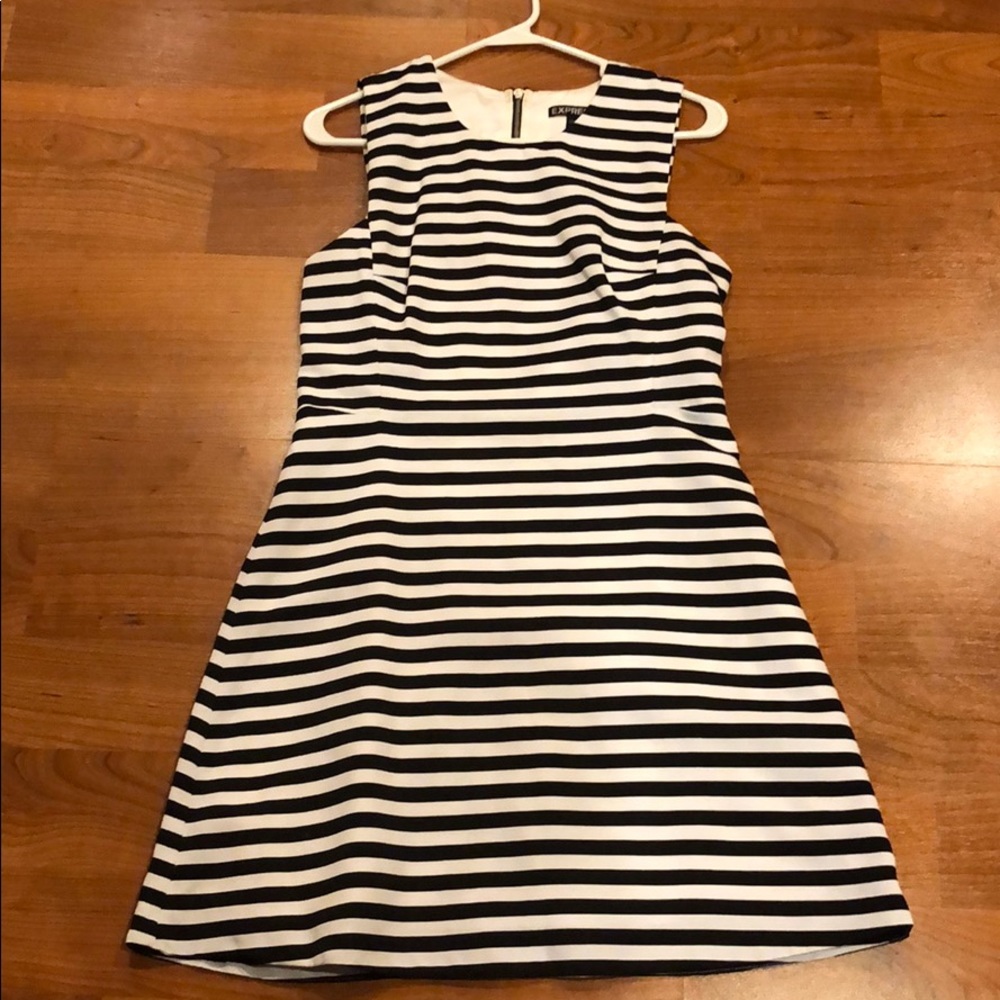 Zip Back Cutout Skater Dress